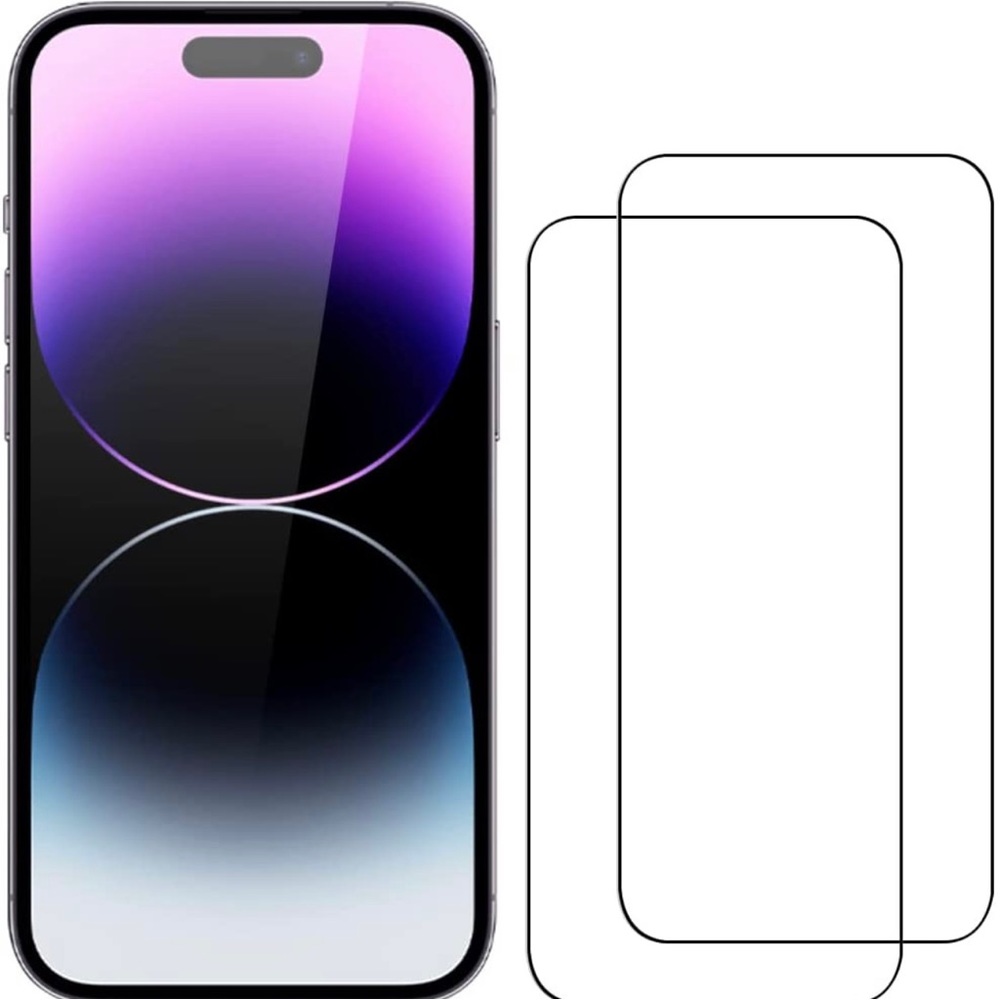 iPhone 14 Pro Max Premium HD Clear Tempered Glass, Anti-Scratch/Fingerprints.